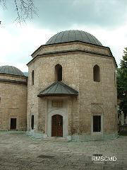 Image of ancient Muslim Mosque in old town Sarajevo photograph by Colette Dowell