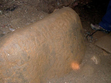 Colette Dowell Ravne Tunnel Inscription stone hoax graffiti